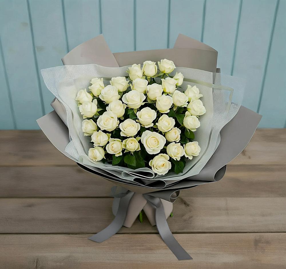 Букет Белоснежная нежность в Алексеевском