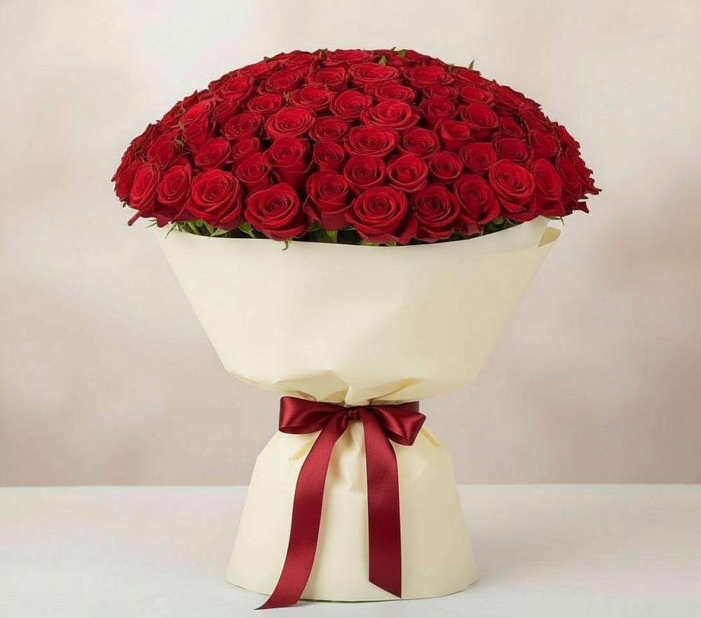 Букет 101 Красная роза Милано в Алексеевском