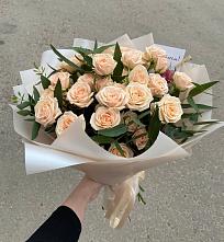 Букет Кремовые розы Латте в Алексеевском
