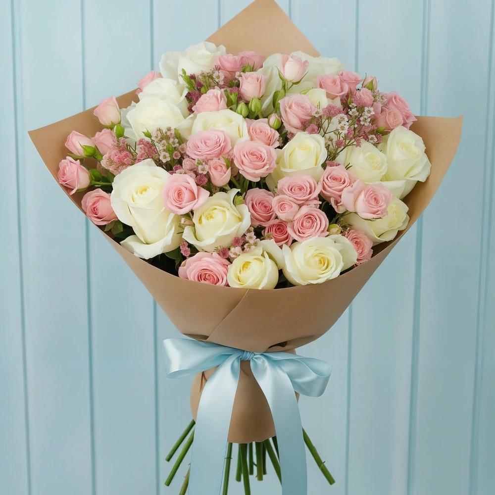Букет цветов из: Розы в Алексеевском