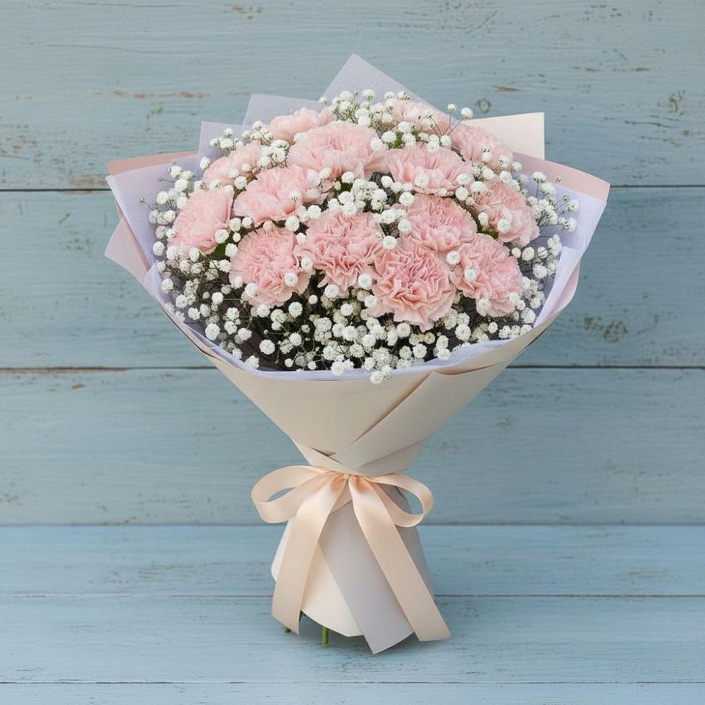 Букет цветов из: Гвоздики в Алексеевском