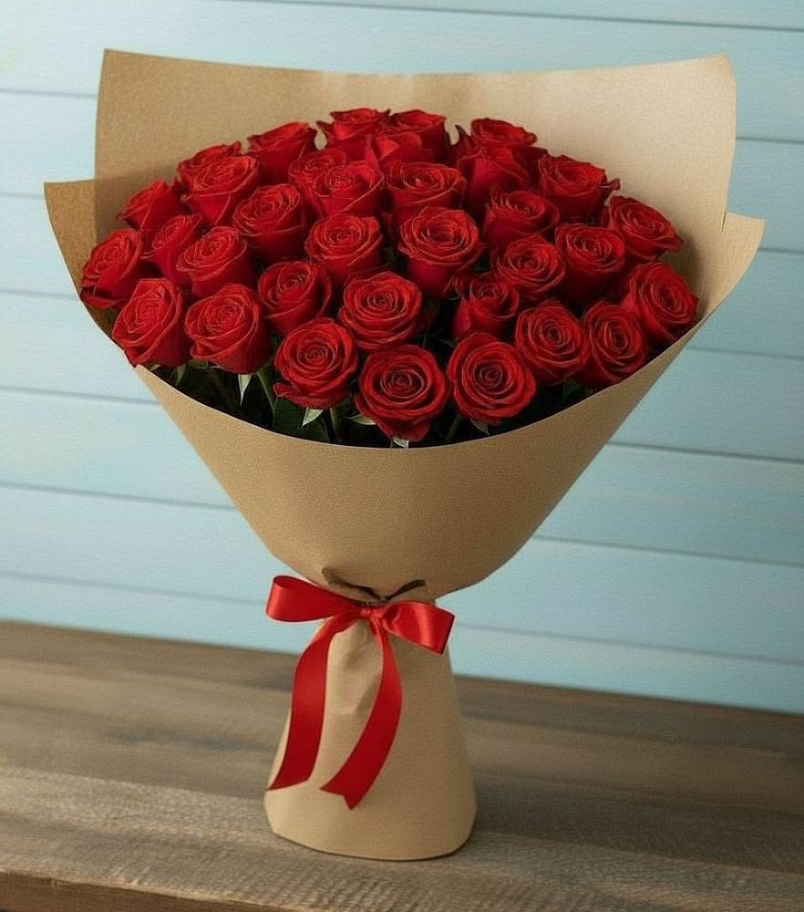 Букет Красные розы Милано в Алексеевском