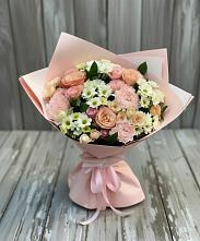 Букет цветов из:  Гвоздики, Розы и Хризантемы #REPLACE_PRED# Алексеевском