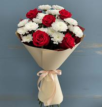 Букет цветов из:  Розы и Хризантемы #REPLACE_PRED# Алексеевском