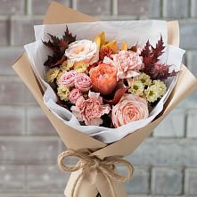 Букет цветов из:  Гвоздики, Хризантемы и Розы в Алексеевском