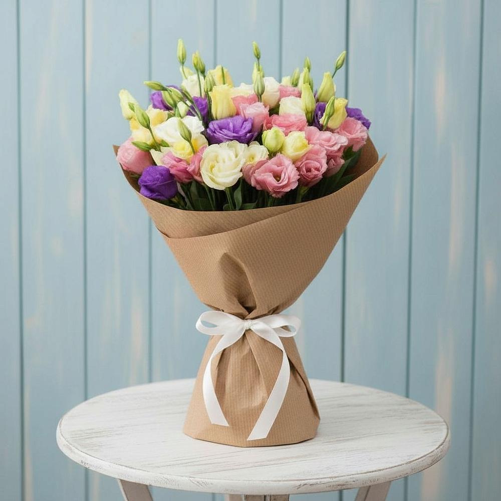 Букет цветов из: Лизиантусы в Алексеевском