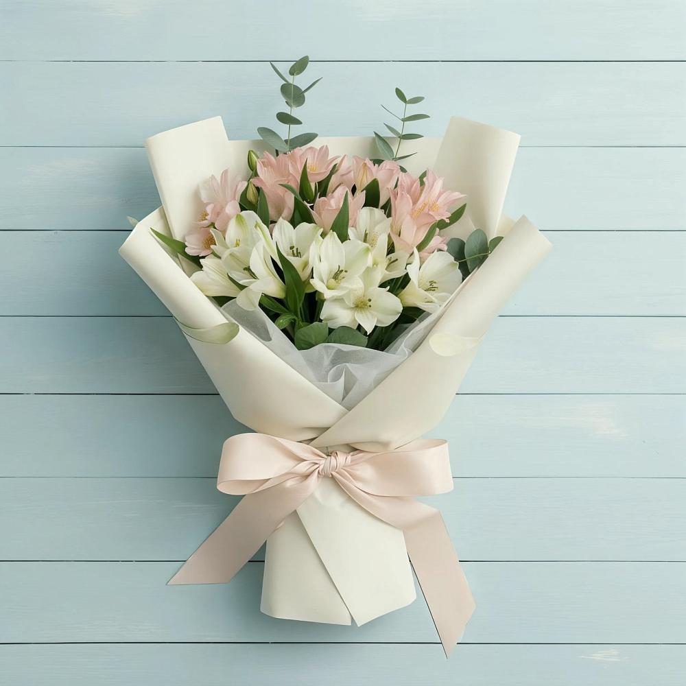 Букет цветов из: Альстромерии в Алексеевском