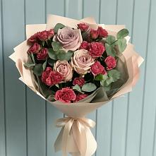 Букет цветов из:  Гвоздики и Розы #REPLACE_PRED# Алексеевском