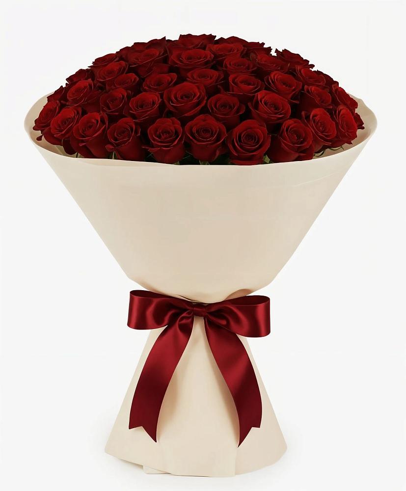 Букет 101 Бордовая роза Блэк Бакарра в Алексеевском