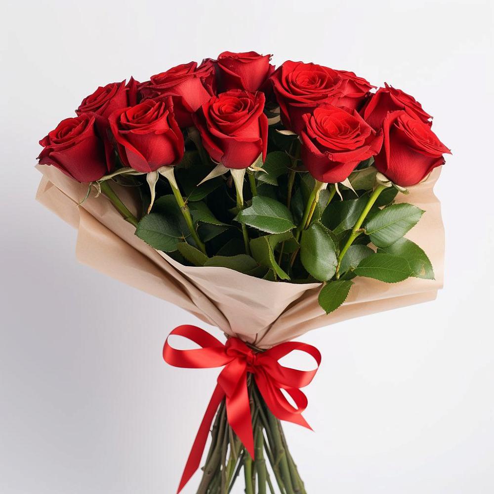 Букет 11 Красных роз Эдлесс Лав в Алексеевском