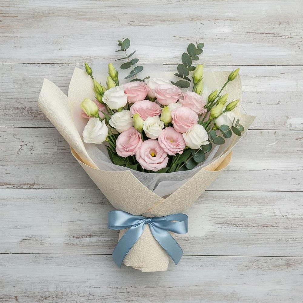 Букет цветов из: Лизиантусы в Алексеевском